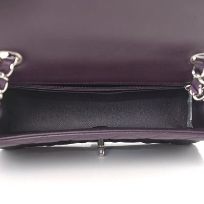 Chanel Lambskin Quilted Mini Rectangular Flap Dark Purple 4 of 9
