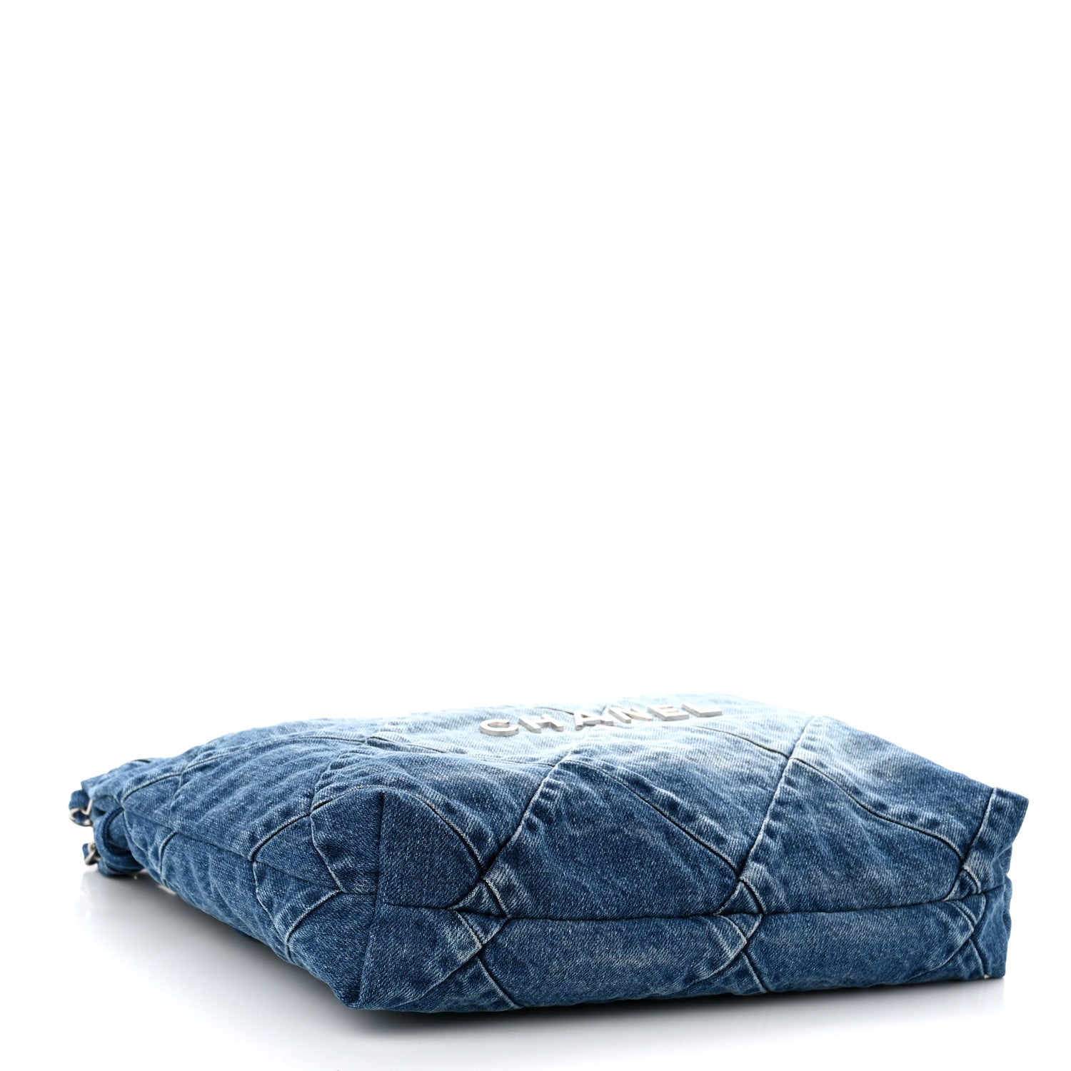 Chanel Denim Quilted Small Chanel 22 Blue 5 of 11