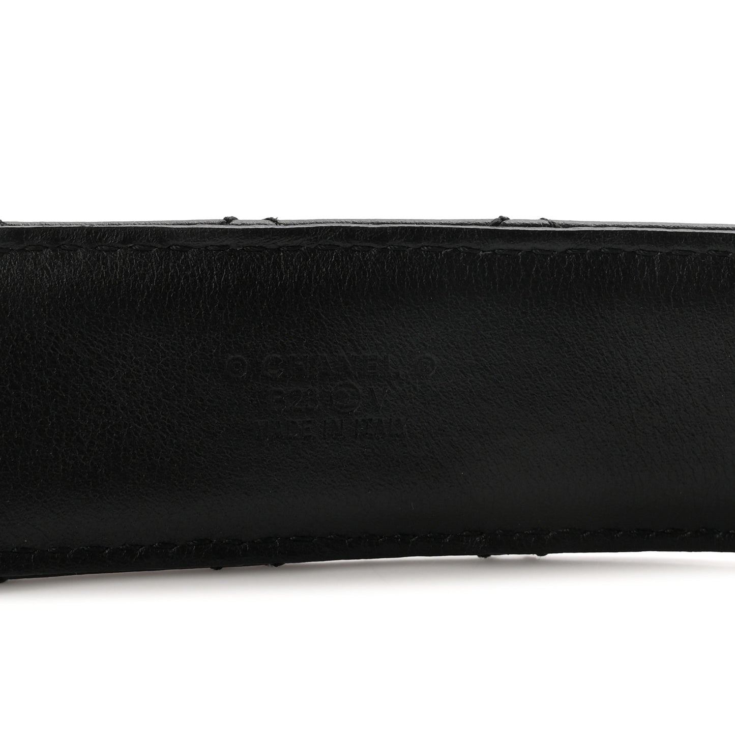 Lambskin Quilted CC Chain Belt 85 34 Black