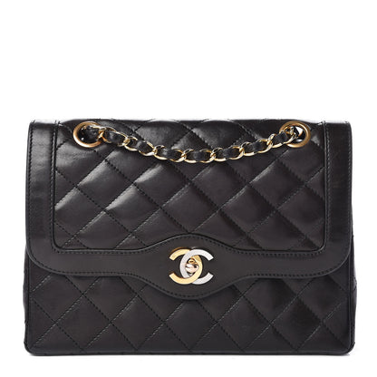 Chanel Lambskin Quilted Small Double Flap Black 1 of 12