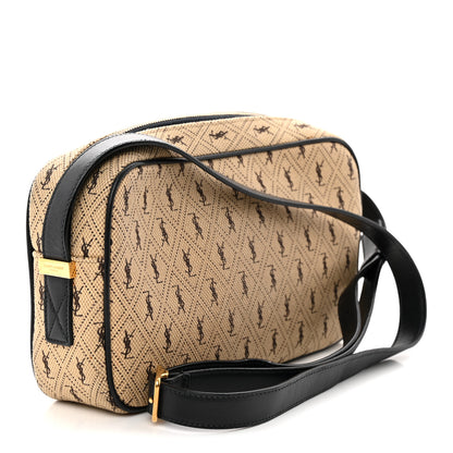 Saint Laurent Canvas Monogram All Over Camera Bag Beige 3 of 12