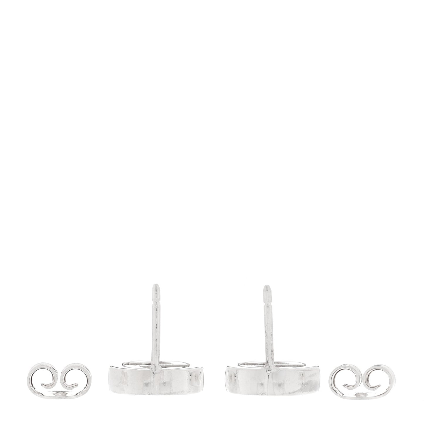 Sterling Silver Interlocking GG Stud Earrings