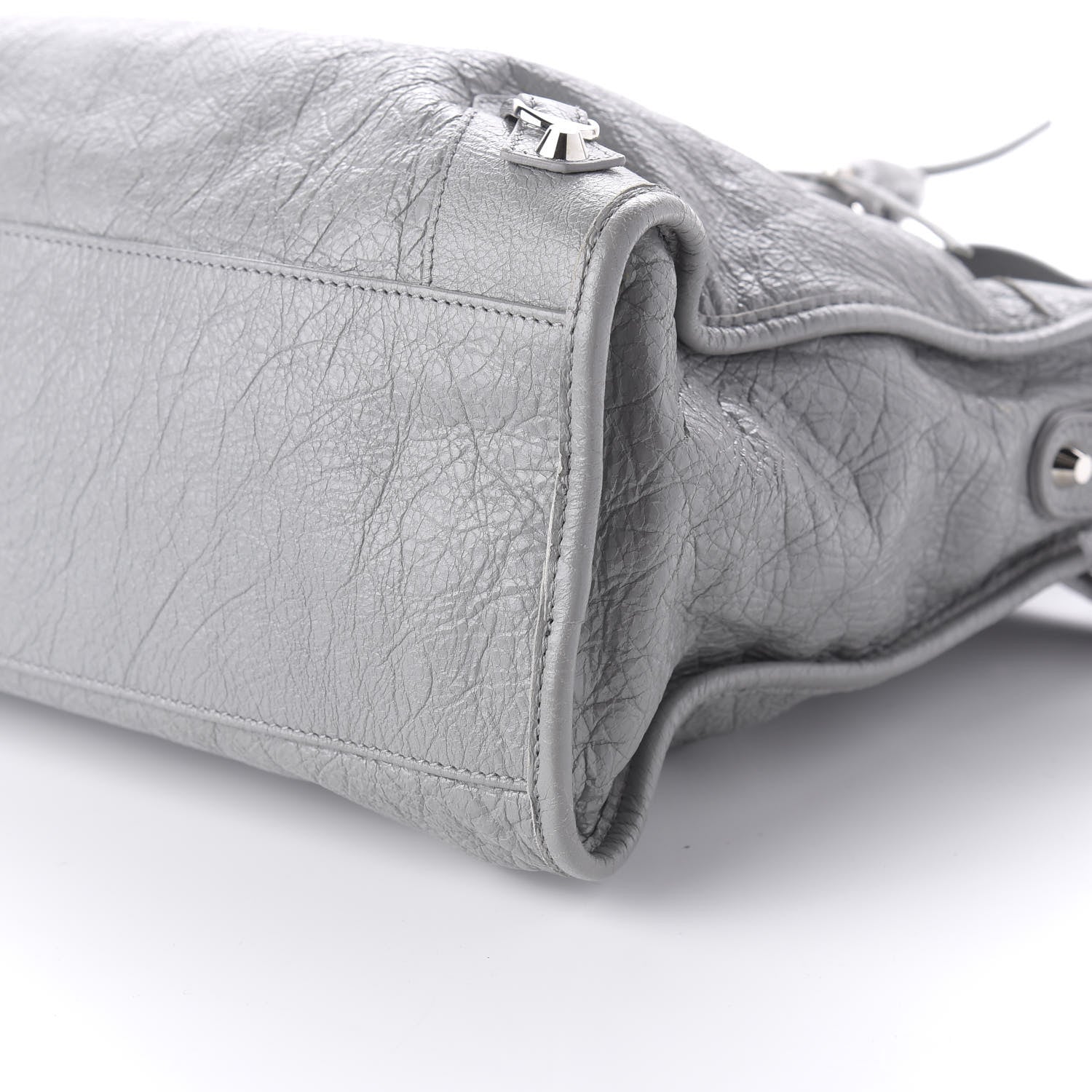 Balenciaga Agneau Classic Silver Hardware City Gris Haussmannien 7 of 10