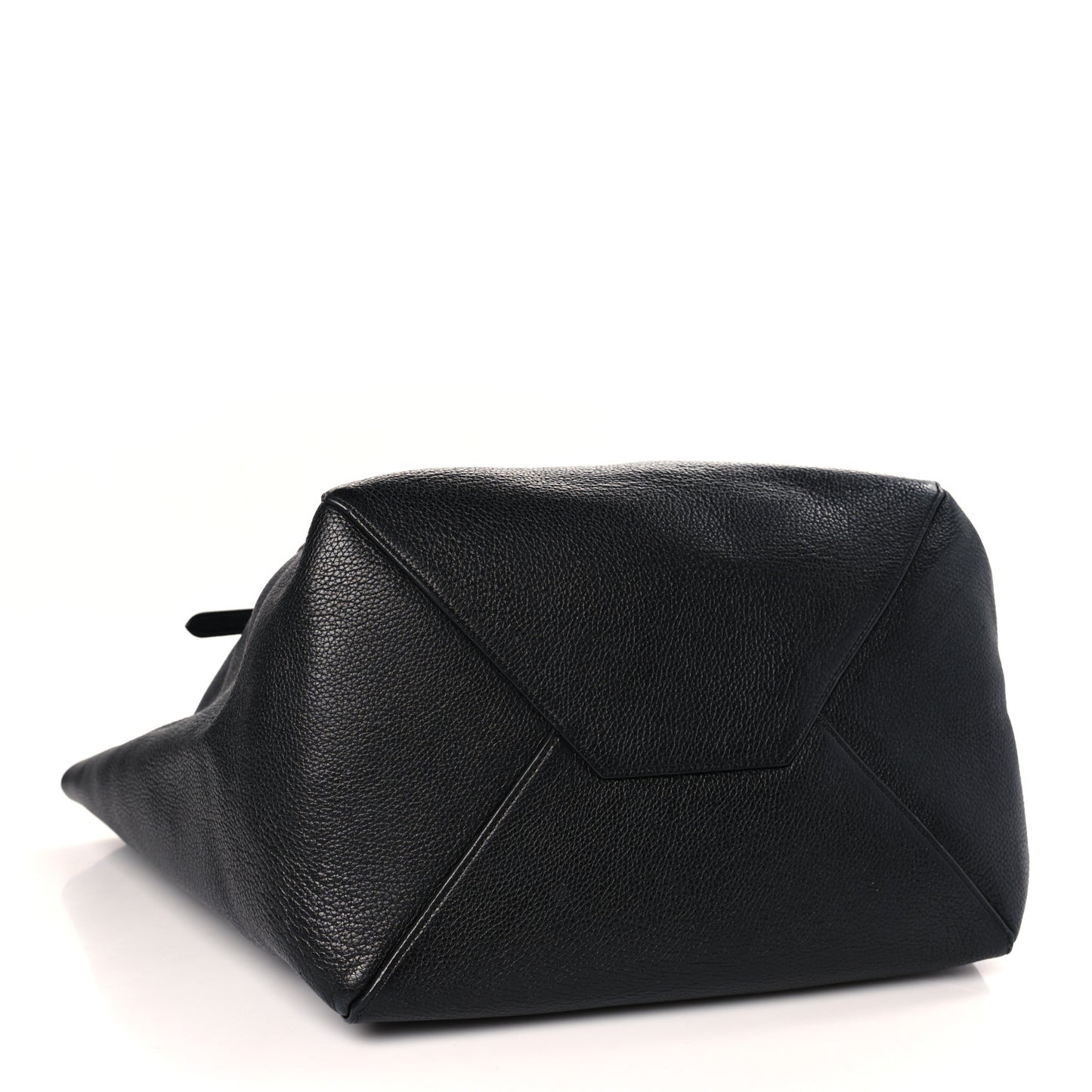 Soft Grained Calfskin Medium Belt Cabas Phantom Black