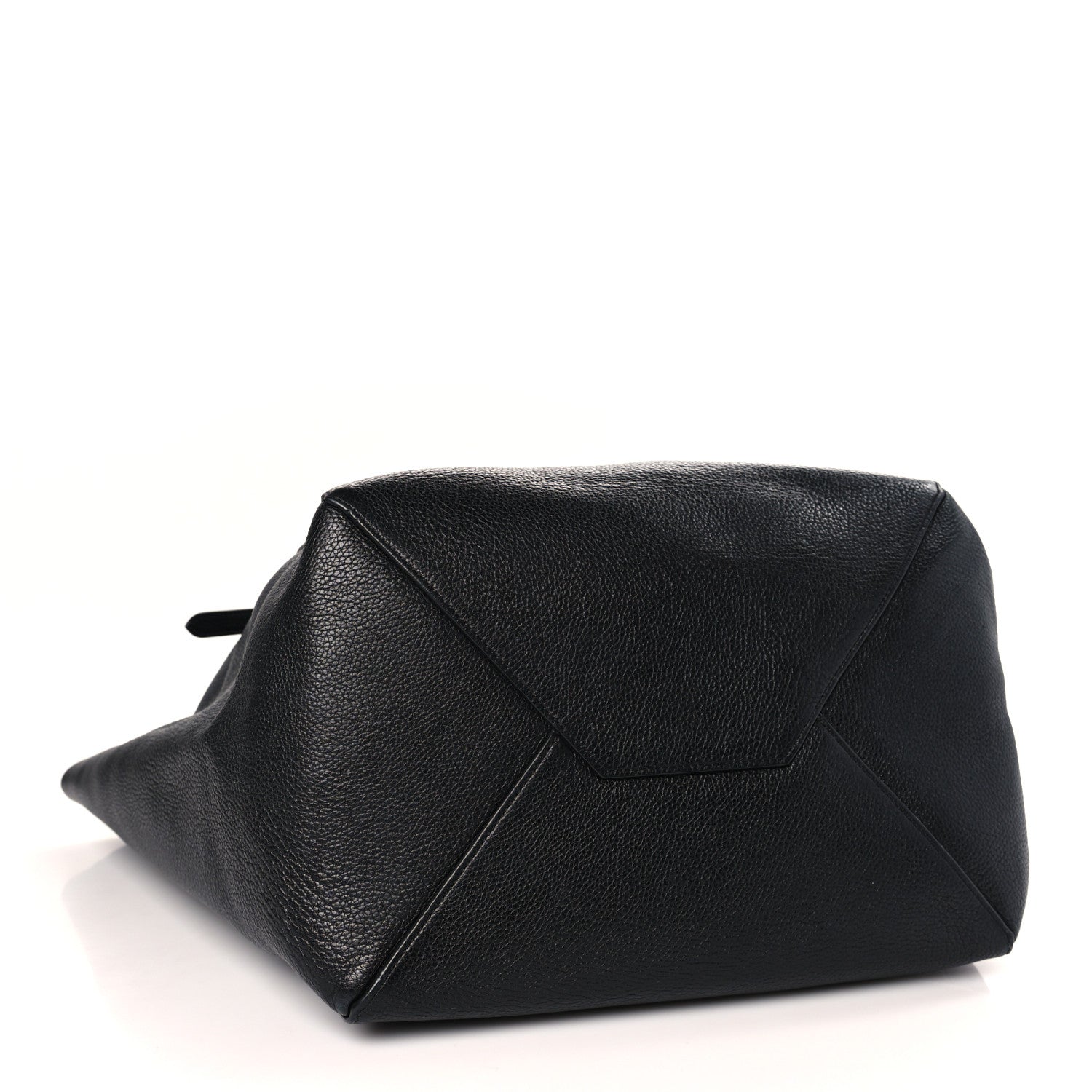 Celine Soft Grained Calfskin Medium Belt Cabas Phantom Black 4 of 8