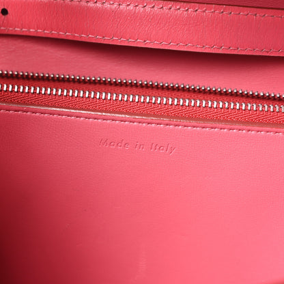 Celine Box Calfskin Medium Classic Box Flap Bag Raspberry 6 of 9