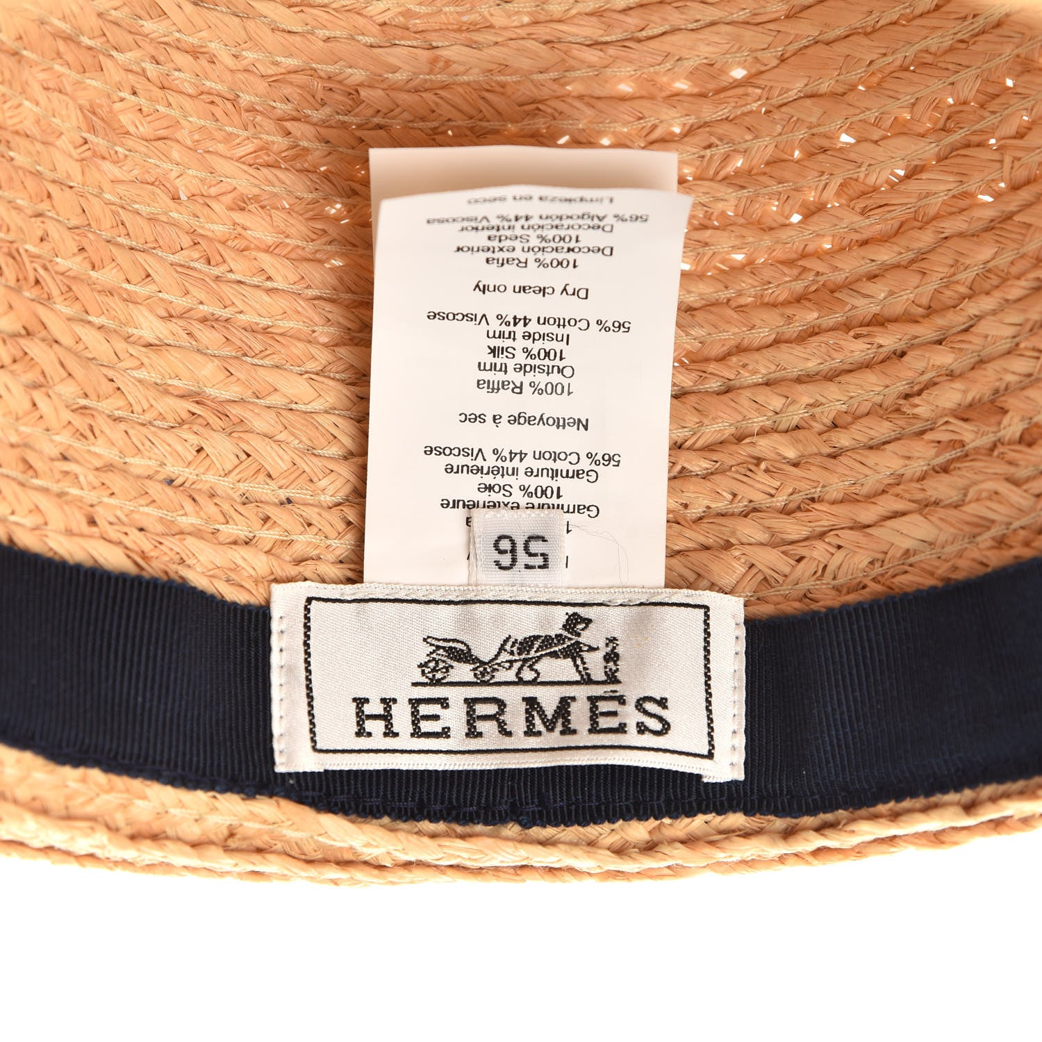 Hermes Straw Sun Hat 56 5 of 5