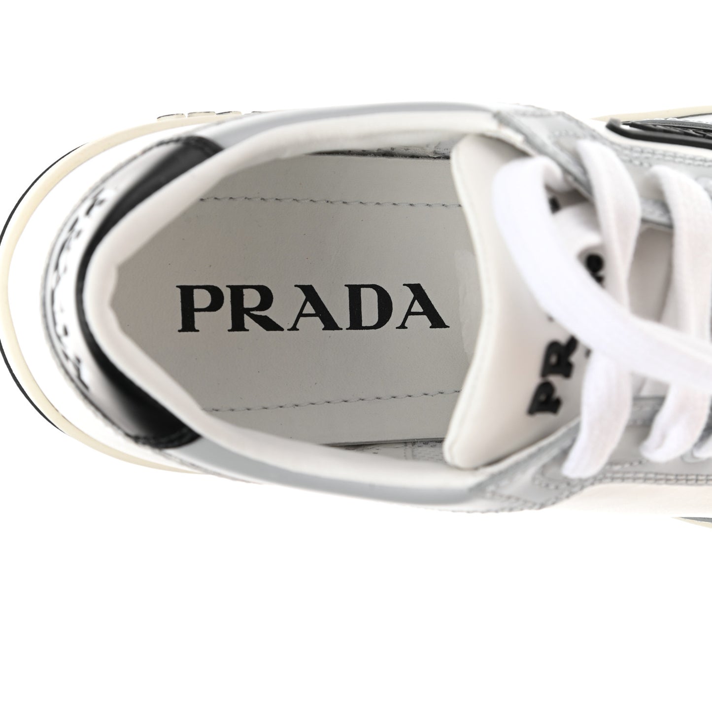 Vitello Sport Spazzolato Rois Rubber Triangle Logo Perforated Womens District Low Top 30mm Sneakers 37 White Fiordaliso