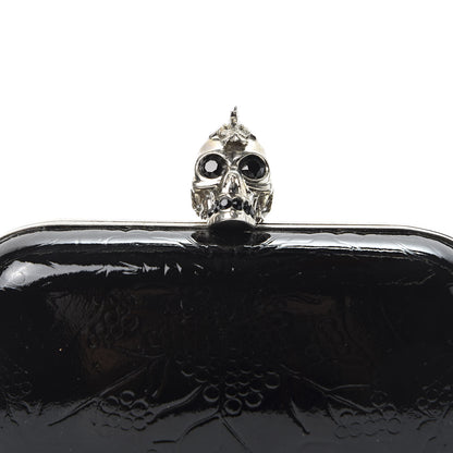 Alexander McQueen Patent Punk Skull Box Clutch Black 9 of 9