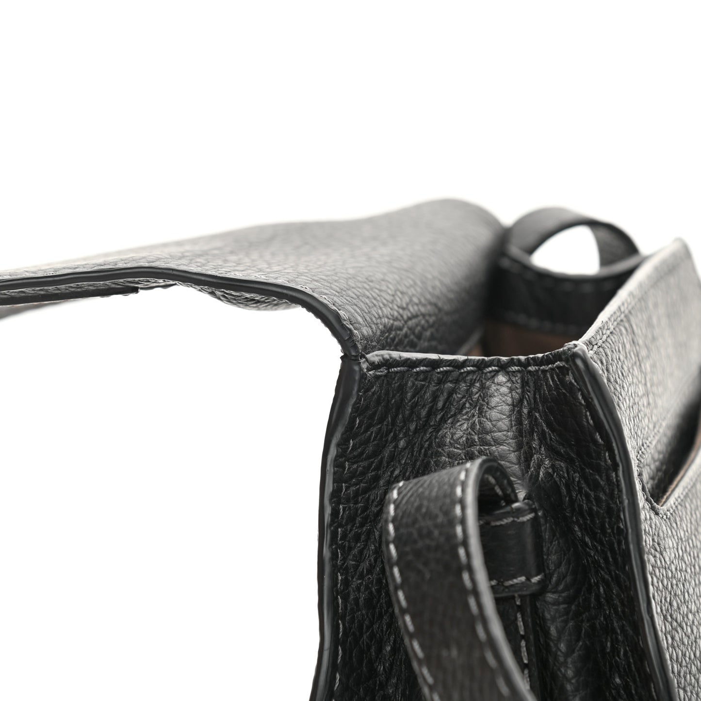Calfskin Mini Marcie Round Crossbody Bag Black