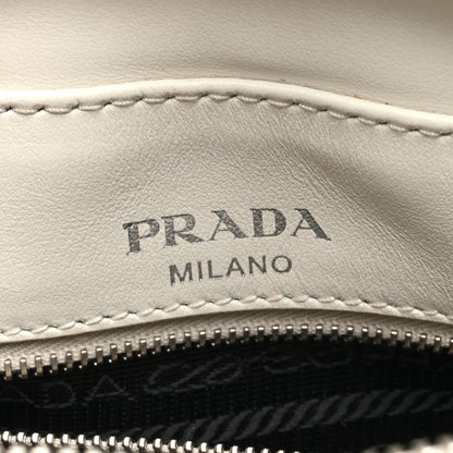 Prada Soft Calfskin Diagramme Crossbody Bag White 6 of 9