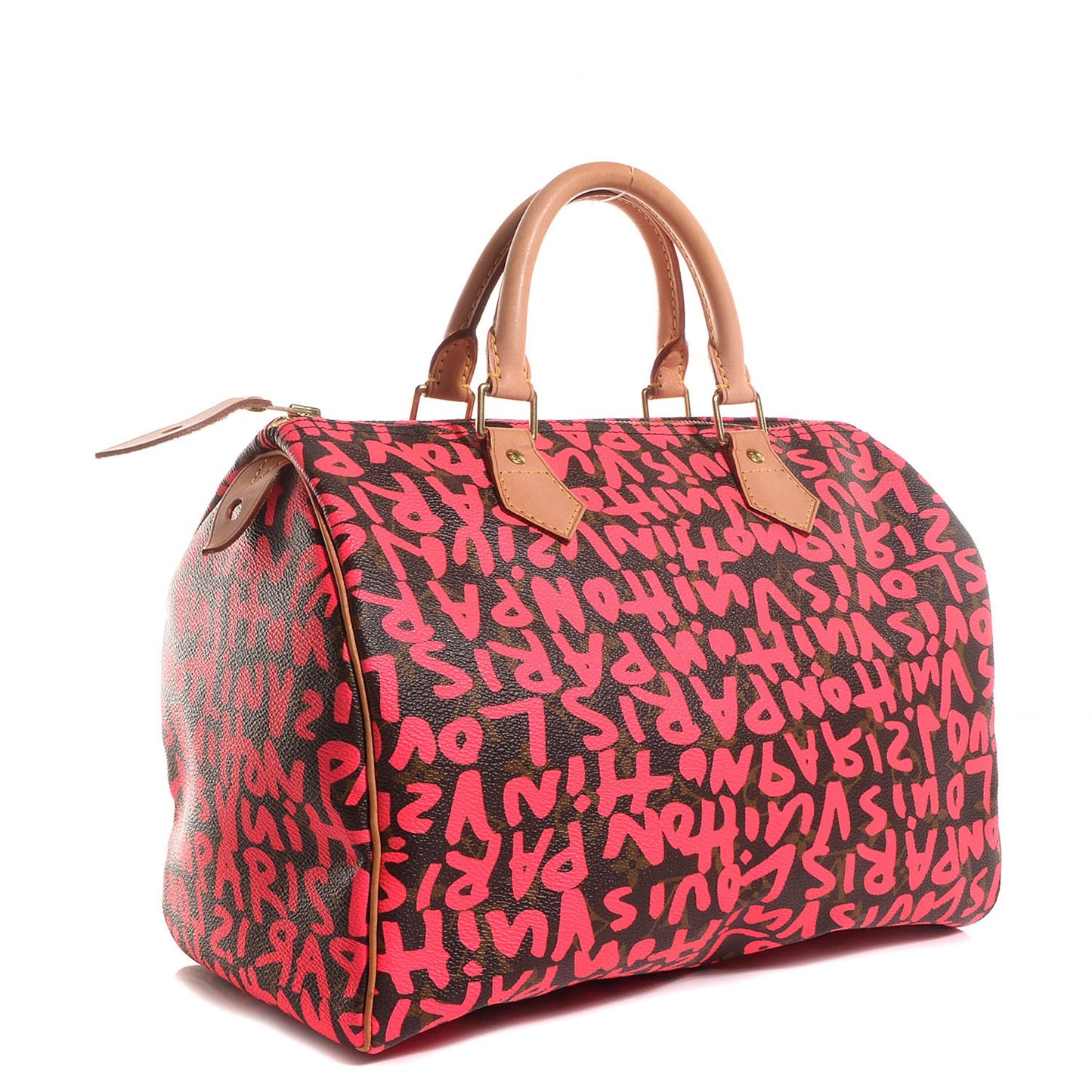 Monogram Graffiti Speedy 30 Fuchsia