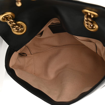 Gucci Calfskin Matelasse Mini GG Marmont Shoulder Bag Black 5 of 8