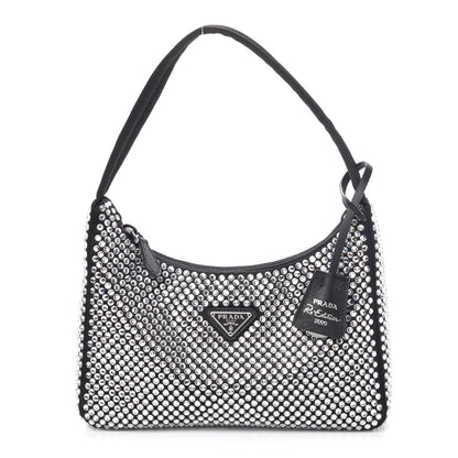 Prada Satin Crystal Mini Re-Edition 2000 Bag Cristal 1 of 4