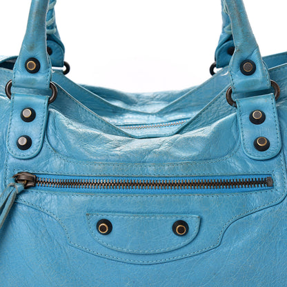 Balenciaga Agneau Classic Hardware City Bleu Paon 10 of 10