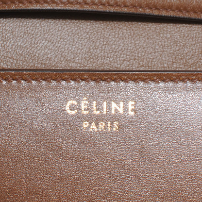 Celine Leather Medium Classic Box Flap Bag Camel 7 of 8