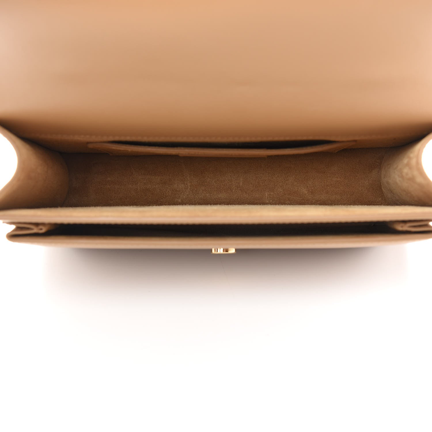 Saint Laurent Smooth Calfskin Medium Monogram Sunset Satchel Dark Toffee 4 of 7