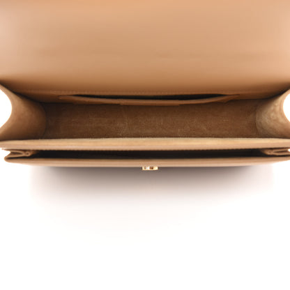 Saint Laurent Smooth Calfskin Medium Monogram Sunset Satchel Dark Toffee 4 of 7