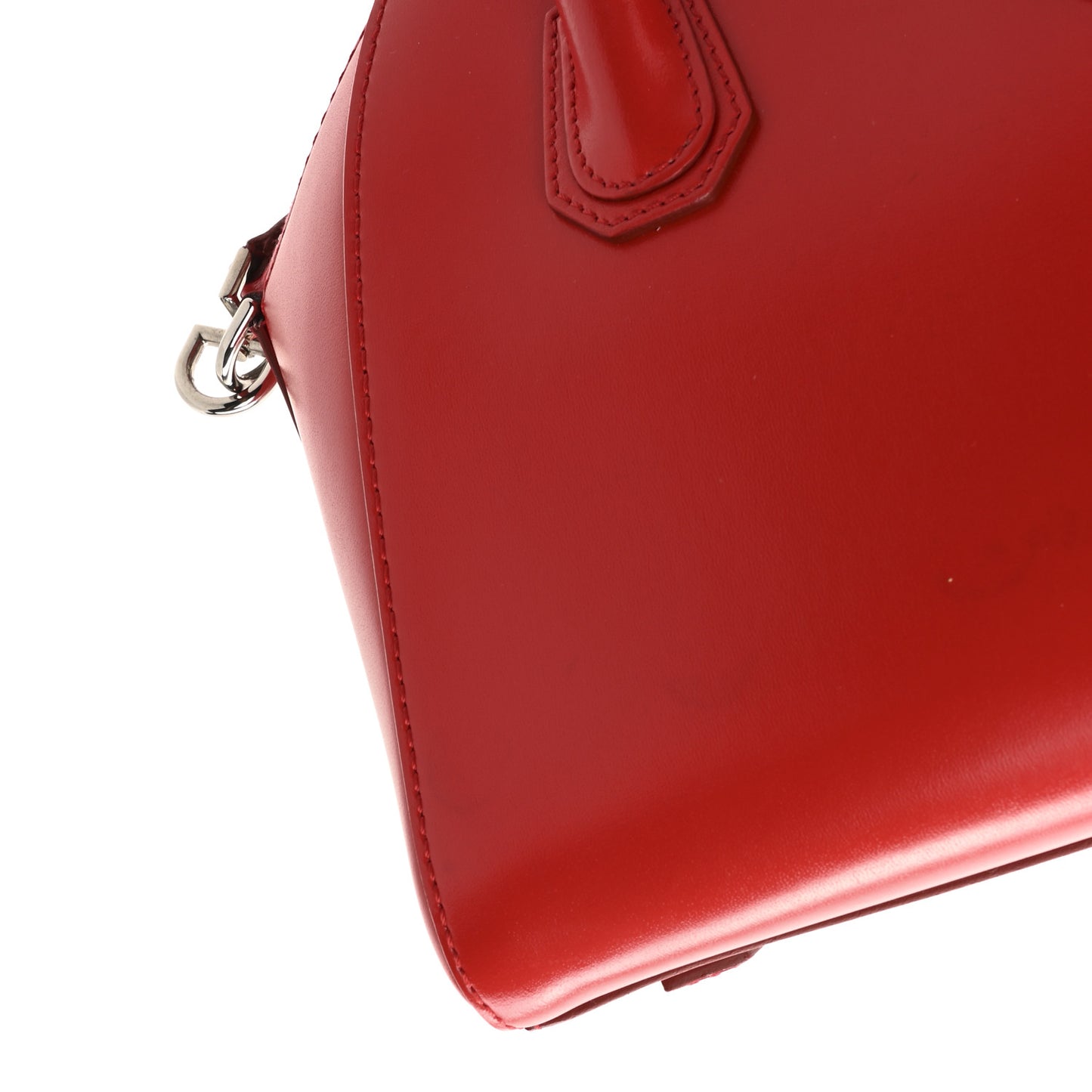Shiny Lord Calfskin Mini Antigona Red