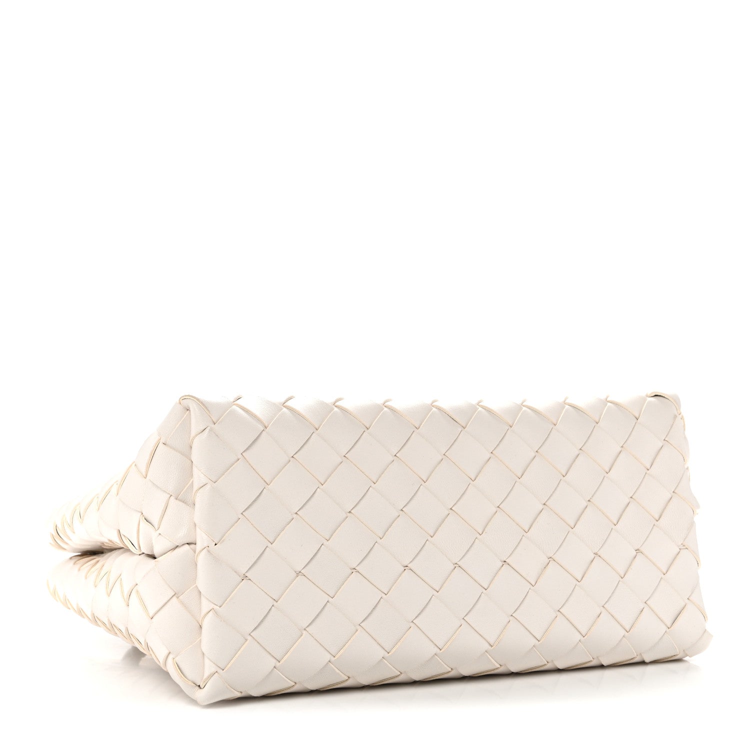 Bottega Veneta Nappa Intrecciato Small Andiamo Shoulder Bag White 4 of 9