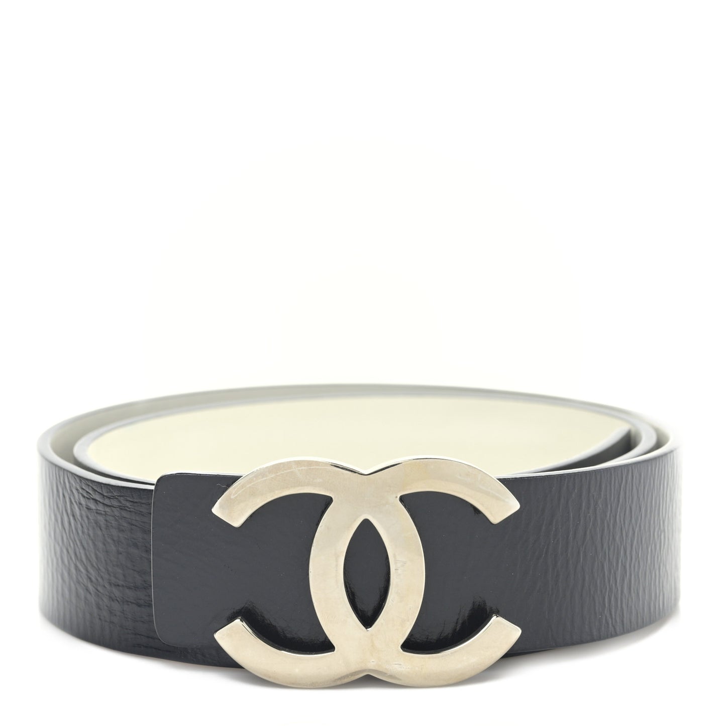 Calfskin CC Reversible Belt 80 32 Black White