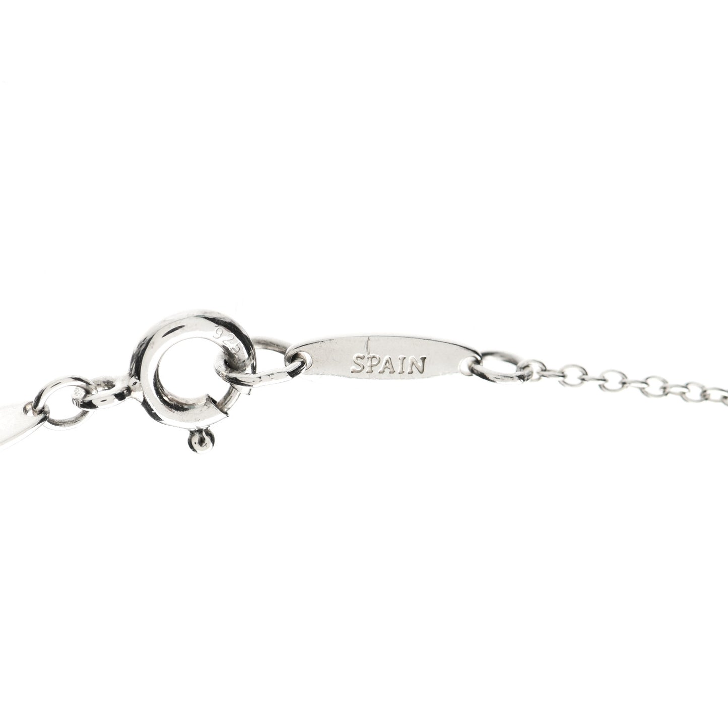 Sterling Silver 9mm Elsa Peretti Bean Pendant Necklace