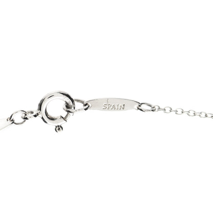 Tiffany Sterling Silver 9mm Elsa Peretti Bean Pendant Necklace 5 of 7