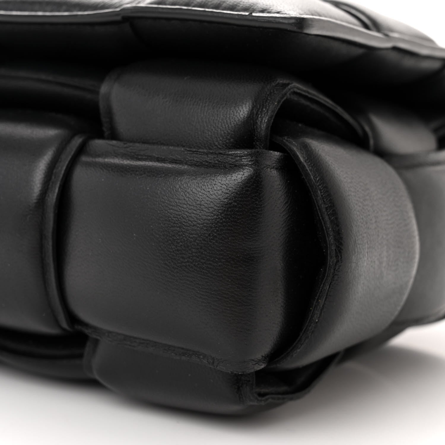Bottega Veneta Nappa Maxi Intreccio Padded Cassette Crossbody Bag Black 10 of 11
