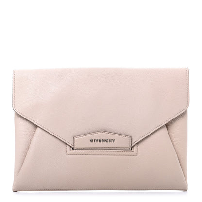 Givenchy Sugar Goatskin Medium Antigona Envelope Clutch Nude Pink 1 of 7