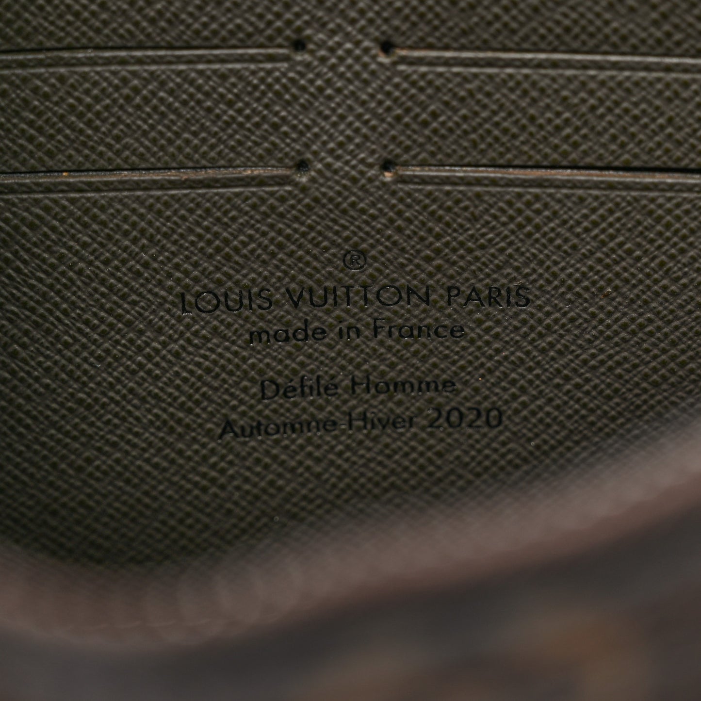 Taiga Monogram Soft Trunk Wallet Khaki Green