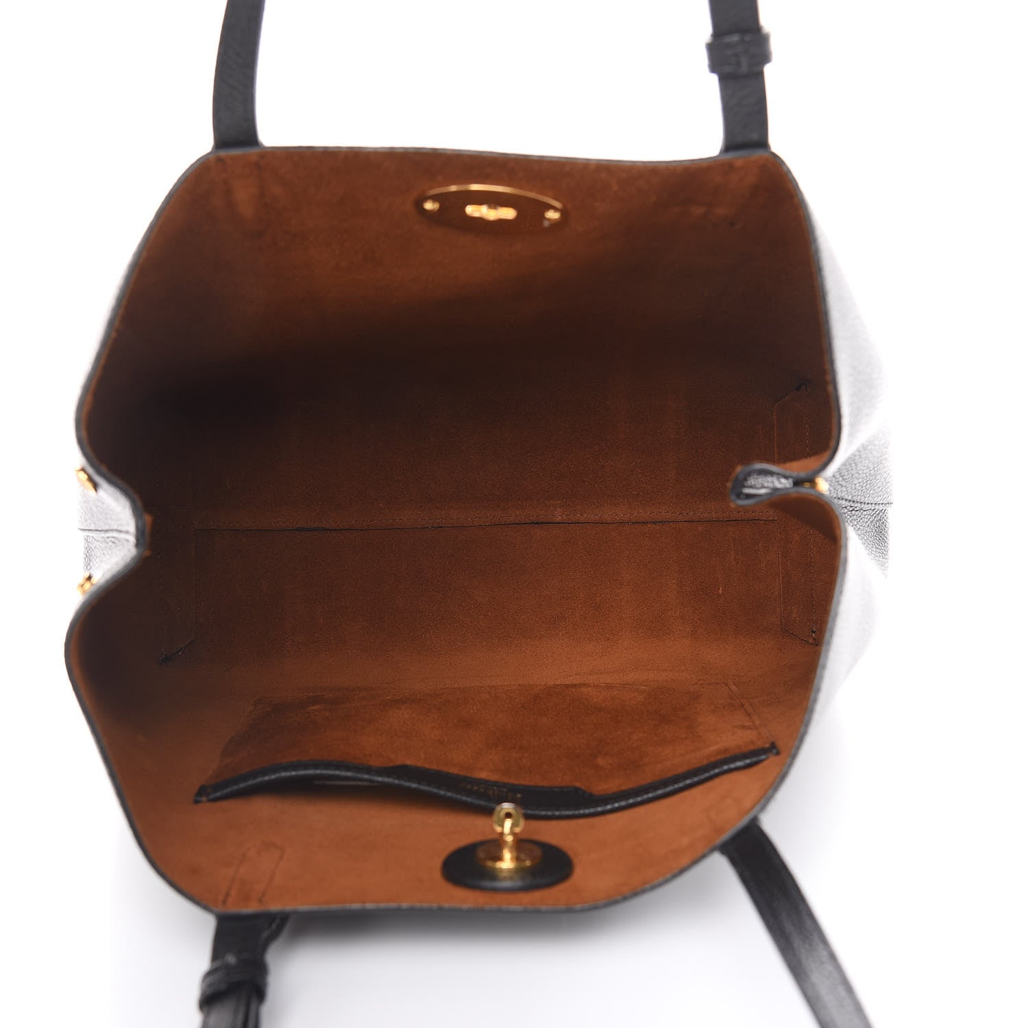 Mulberry Small Classic Grain Bayswater Tote Black 5 of 9