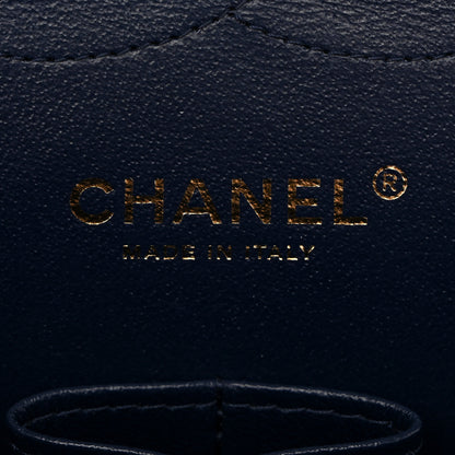 Chanel Caviar Quilted Jumbo Double Flap Navy Blue 6 of 11