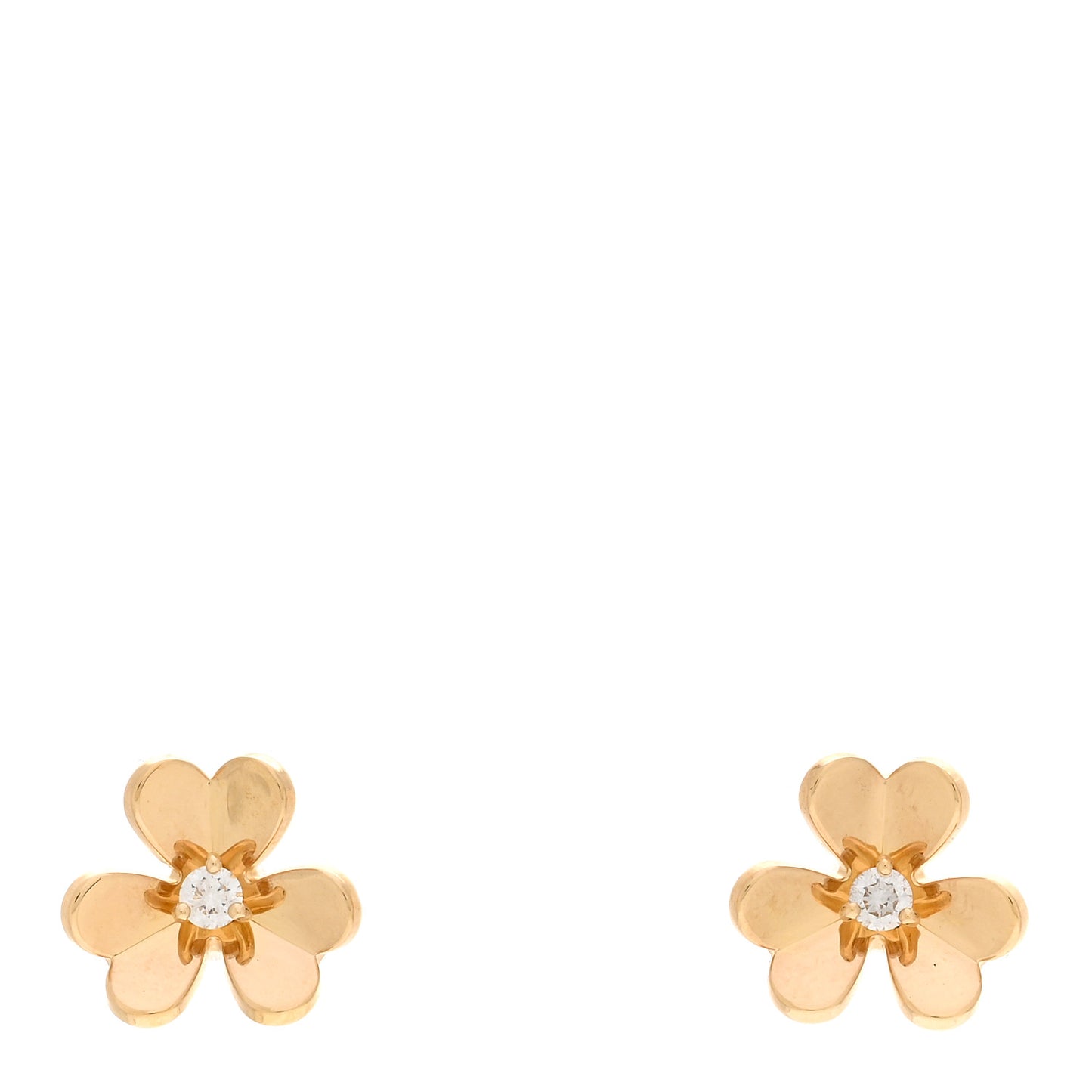 18K Yellow Gold Diamond Mini Frivole Earrings