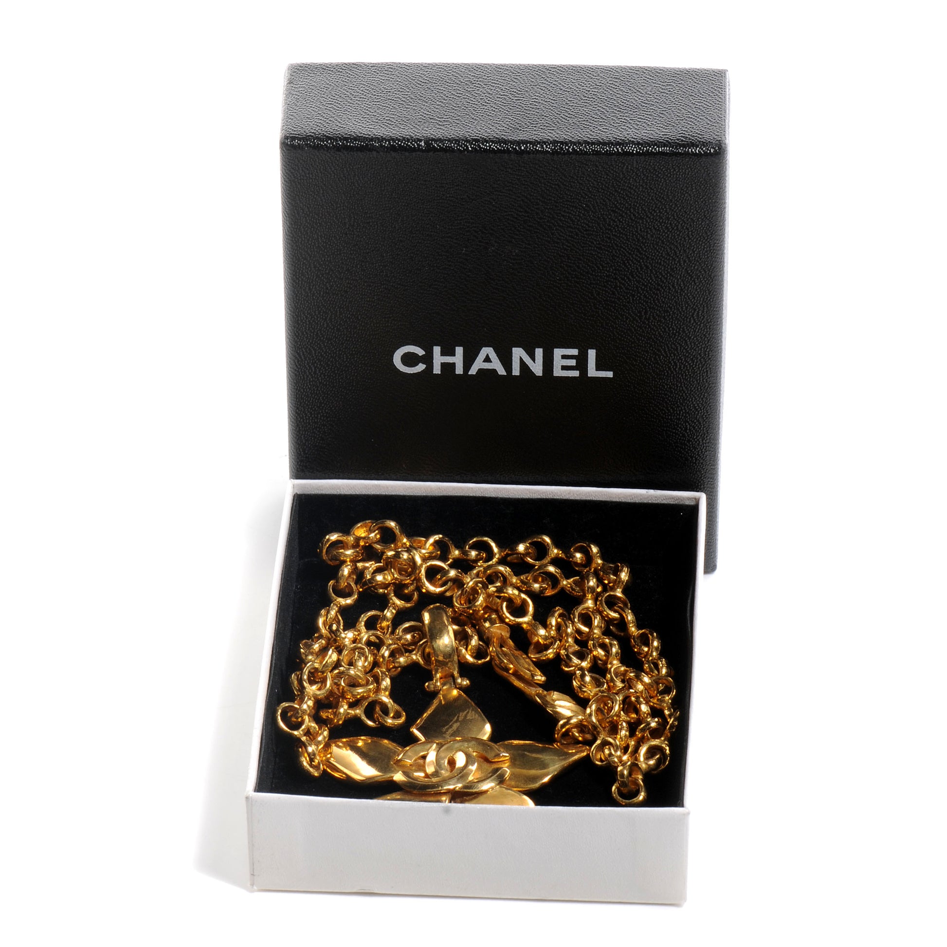 Chanel CC Star Pendant Long Necklace Gold 6 of 6