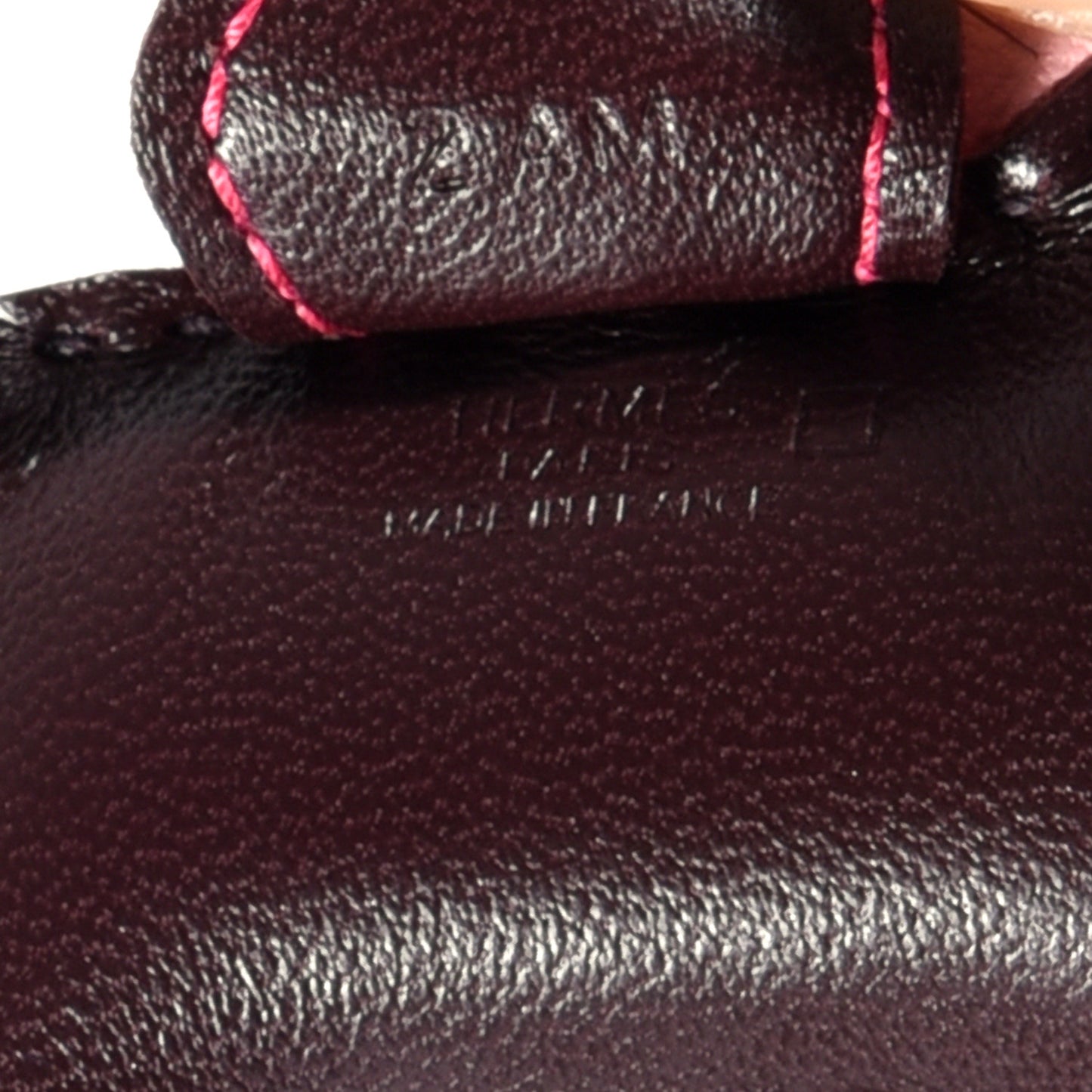 Milo Lambskin Matte Alligator Touch Grigri Rodeo Horse Bag Charm PM Rouge Sellier Framboise Rose Sakura