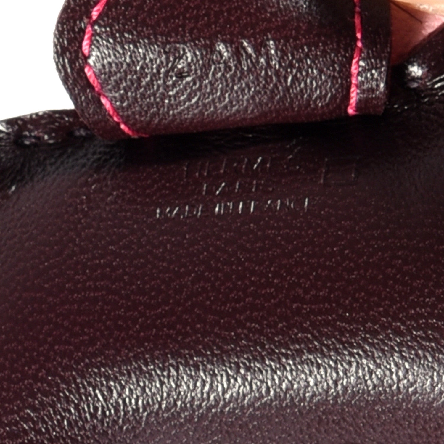 Hermes Milo Lambskin Matte Alligator Touch Grigri Rodeo Horse Bag Charm PM Rouge Sellier Framboise Rose Sakura 3 of 3