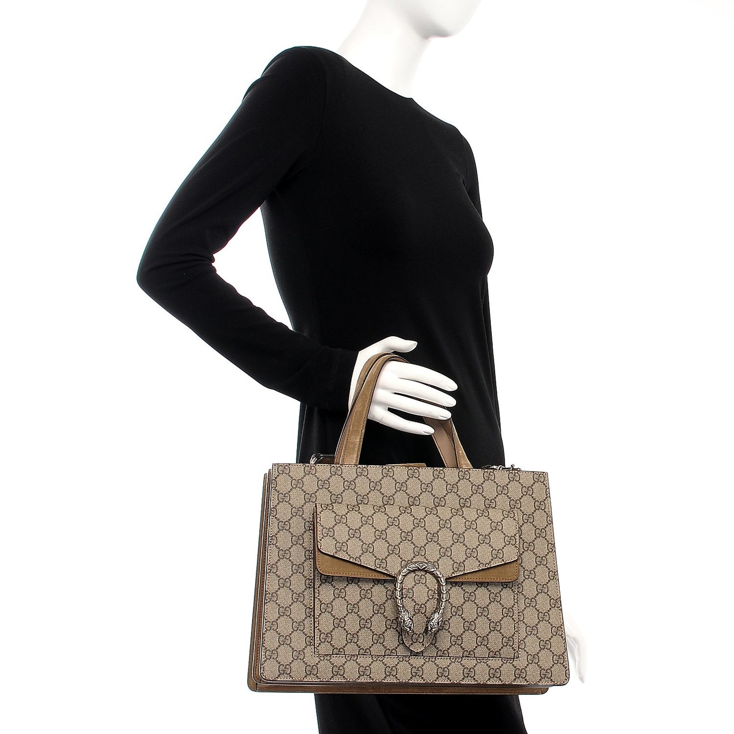 GG Supreme Monogram Dionysus Tote Beige Taupe