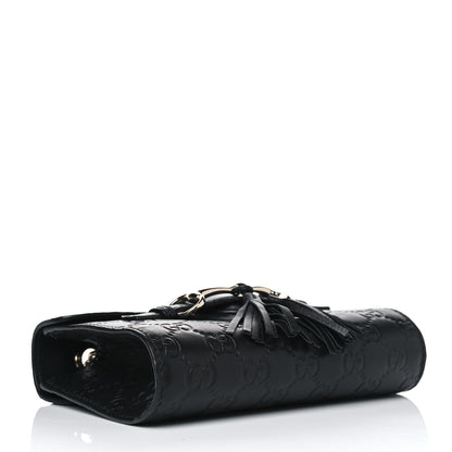 Gucci Guccissima Mini Emily Shoulder Bag Black 3 of 6