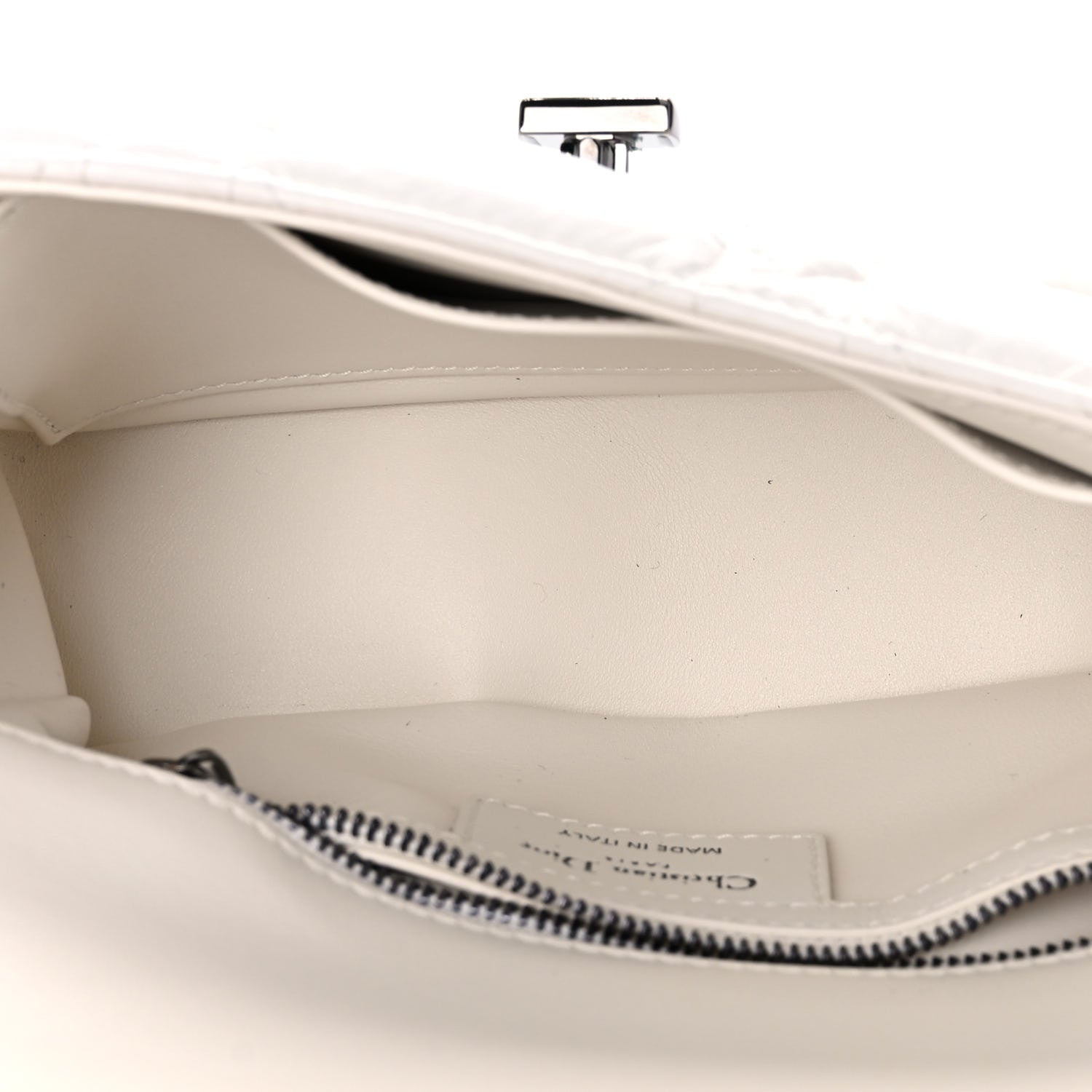 Christian Dior Lambskin Cannage Small Caro Bag Ivory 5 of 10