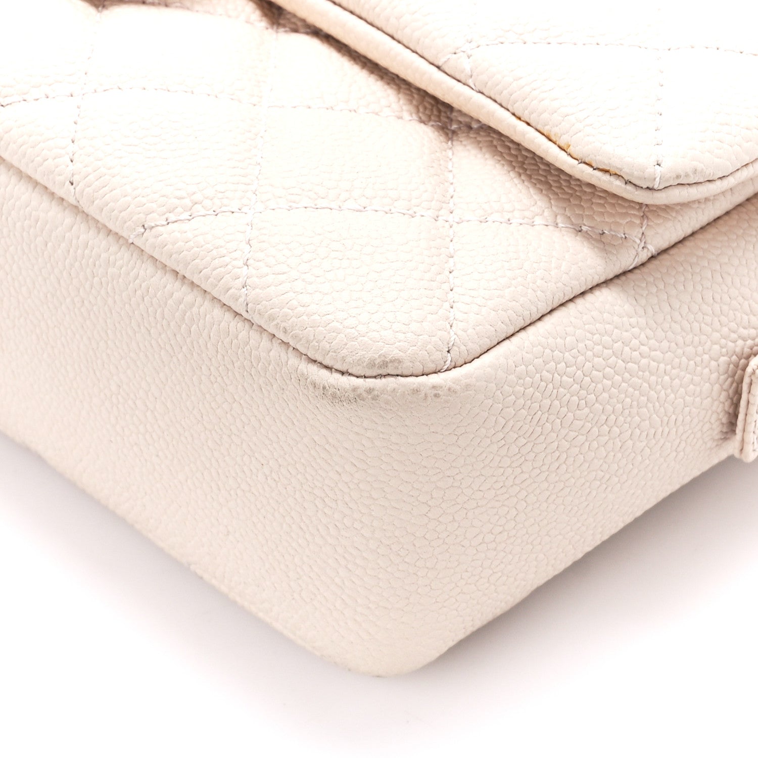 Chanel Caviar Quilted Medium Casual Journey Flap Ivory 11 of 14