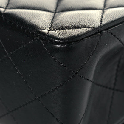 Chanel Lambskin Quilted Medium Double Flap Black 12 of 16