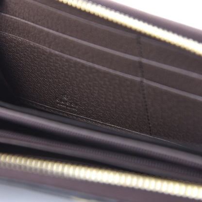 Gucci GG Supreme Monogram Web Ophidia Zip Around Wallet Brown 8 of 10