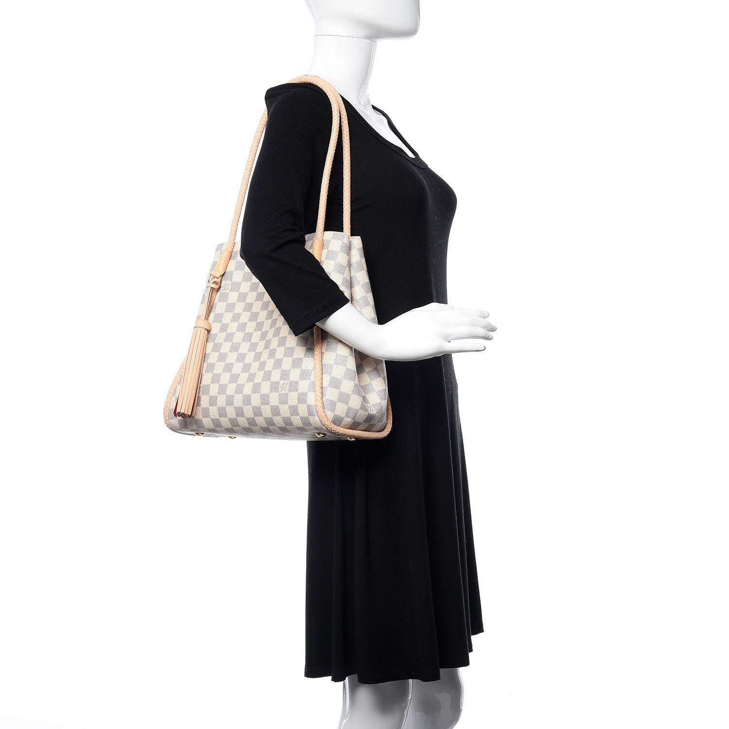 Louis Vuitton Damier Azur Propriano Rose Ballerine 2 of 9