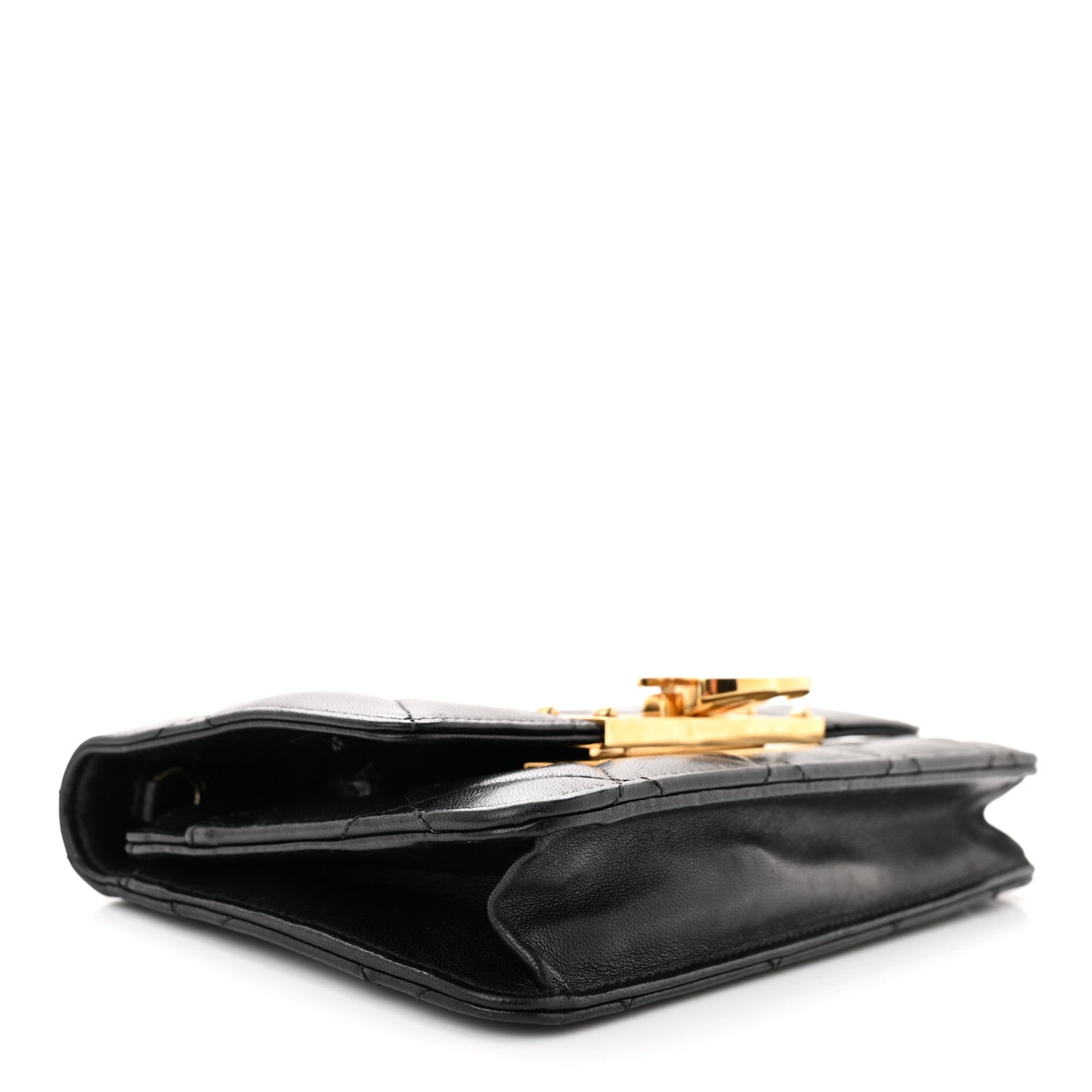 Chanel Lambskin Quilted Golden Class Wallet on Chain WOC Black 4 of 10