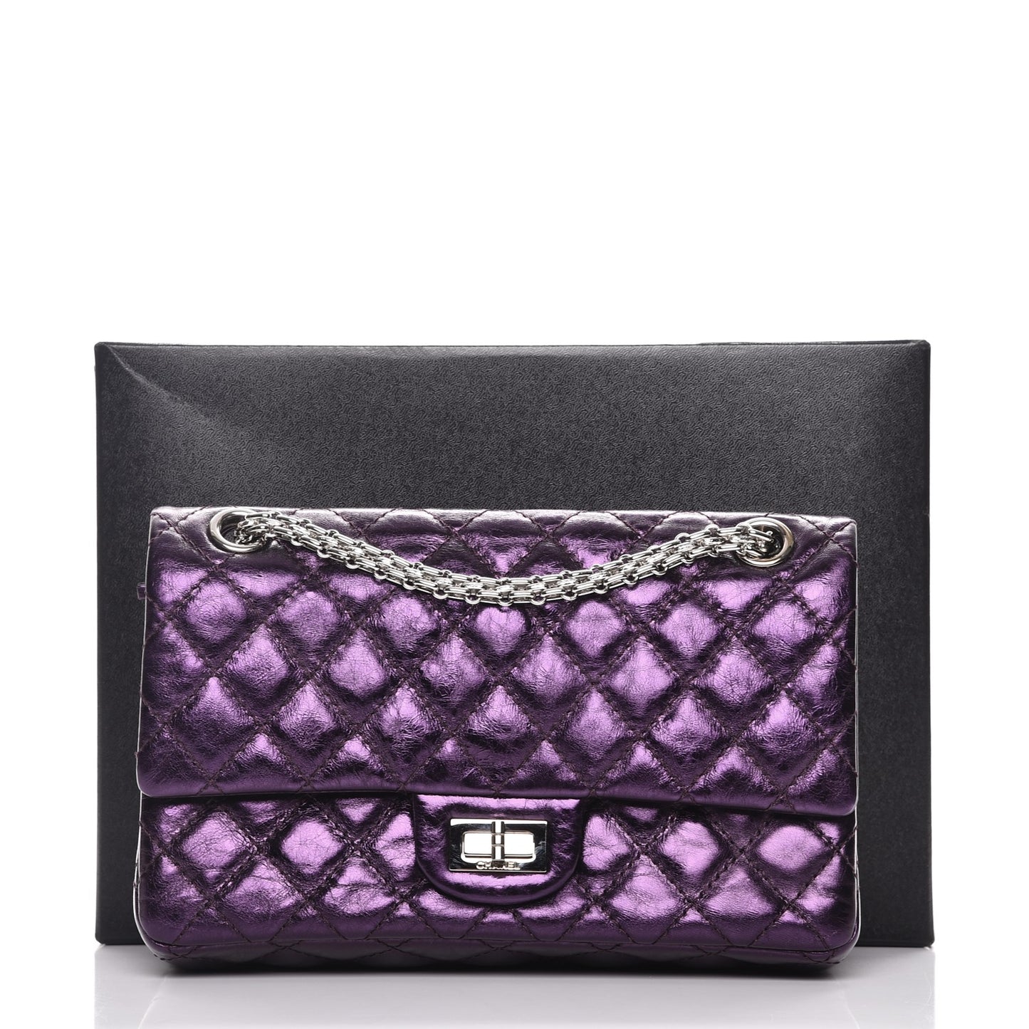 Metallic Calfskin 2.55 Reissue 225 Flap Violet