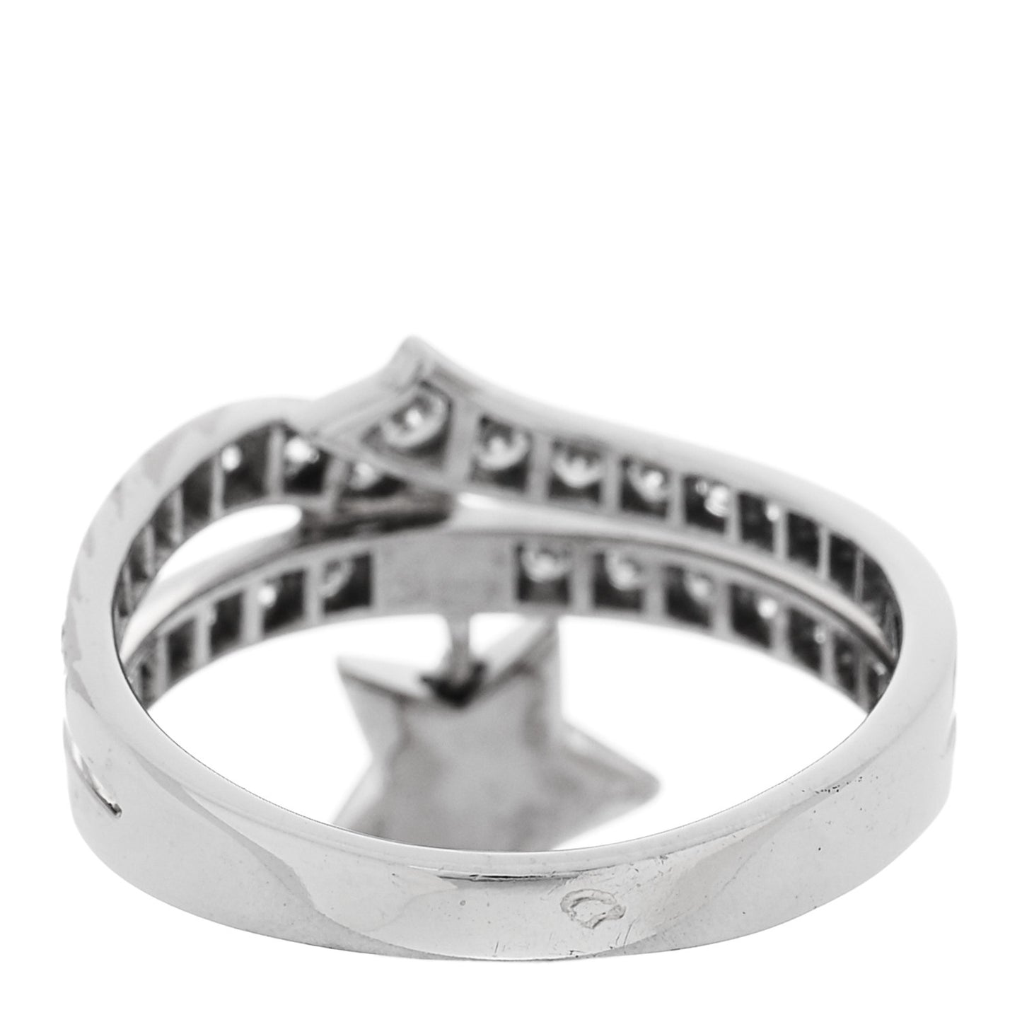 18K White Gold Diamond Étolie Filante Ring 55 7.25