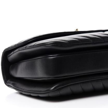 Chanel Lambskin Chevron Quilted Medium Trendy CC Dual Handle Flap Bag Black 6 of 10