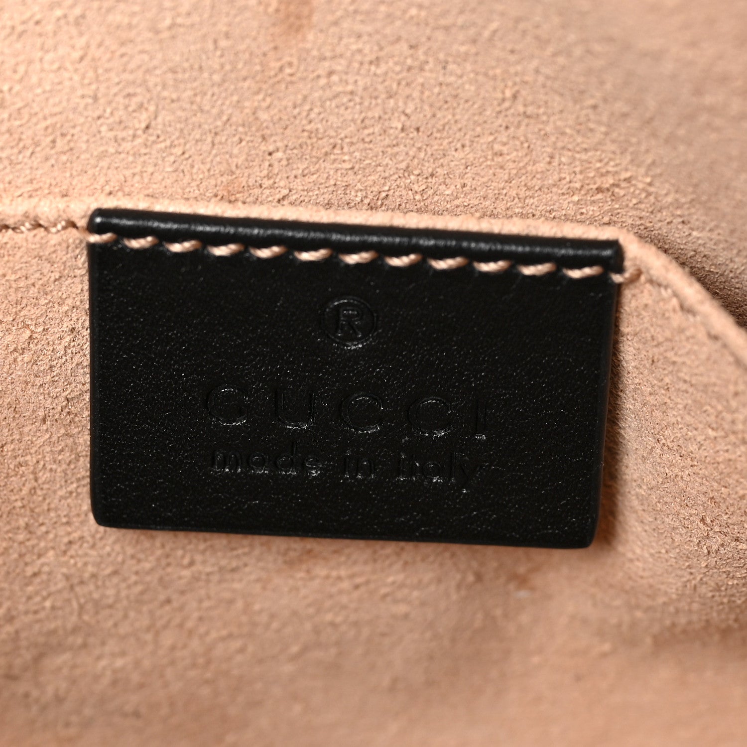 Gucci Calfskin Matelasse GG Marmont Belt Bag 85 34 Black 6 of 9