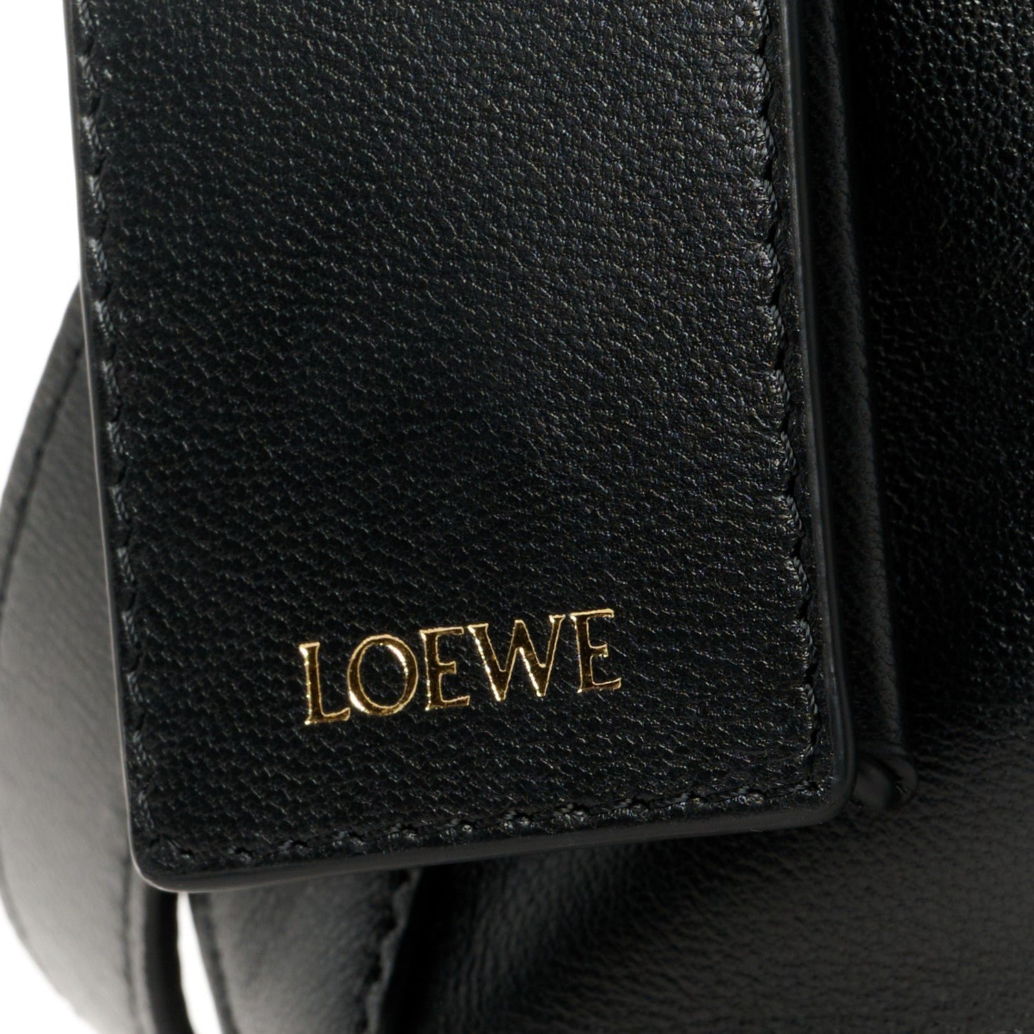 Loewe Nappa Lambskin Small Featherlight Puzzle Bag Black 8 of 11