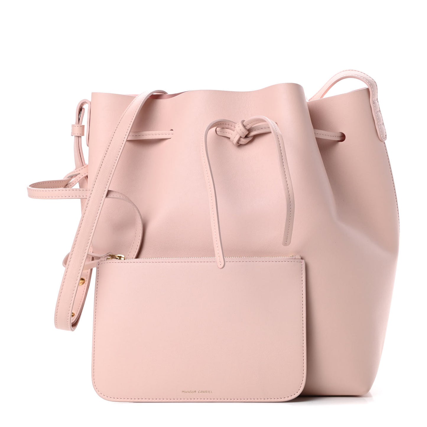 Calfskin Bucket Bag Rosa